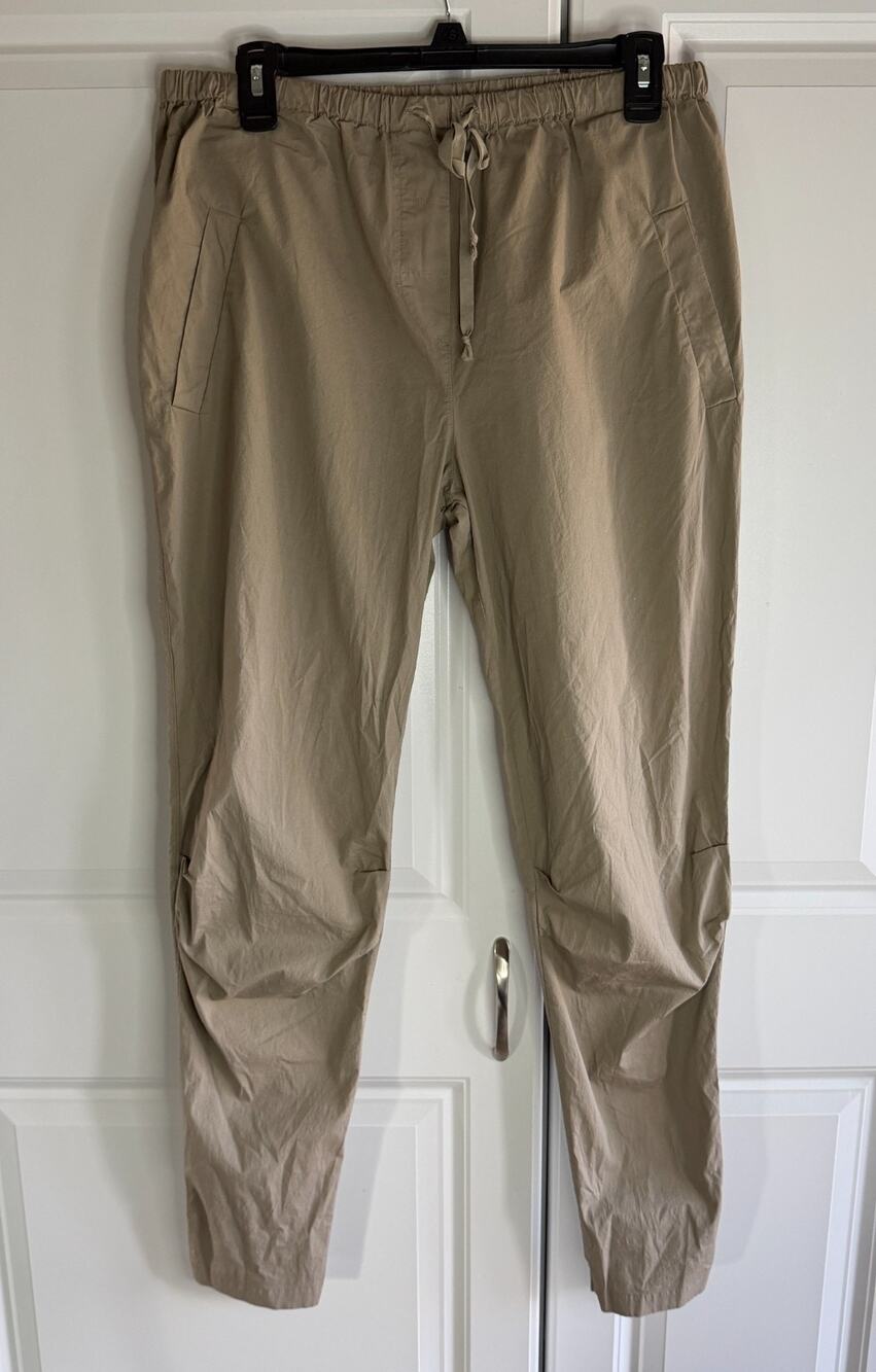 Kristensen Du Nord Tapered Pants Beige Cotton Womens Size 4 Italy